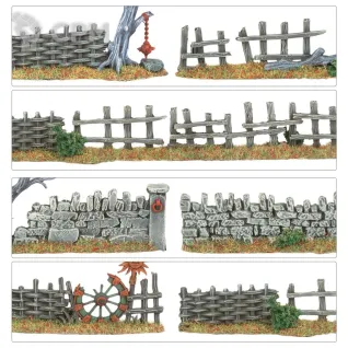 Описание картинки Набор миниатюр Warhammer The Old World Walls and Fences от Дауран по цене 2 800руб | Свободный Рынок Миниатюр - СРМ