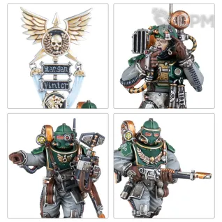 Описание картинки Набор миниатюр Warhammer The Horus Heresy Solar Auxilia Tactical Command Section от Дауран по цене 3 000руб | Свободный Рынок Миниатюр - СРМ