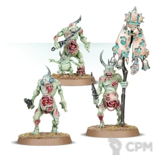 Описание картинки Набор миниатюр Warhammer Age of Sigmar Maggotkin of Nurgle Plaguebearers от Дауран по цене 4 000руб | Свободный Рынок Миниатюр - СРМ