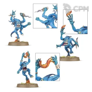 Описание картинки Набор миниатюр Warhammer Age of Sigmar Disciples of Tzeentch Blue Horrors от Дауран по цене 3 800руб | Свободный Рынок Миниатюр - СРМ