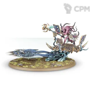 Описание картинки Fateskimmer, Herald of Tzeentch on Burning Chariot от ВАХА WORKSHOP по цене 5 000руб | Свободный Рынок Миниатюр - СРМ