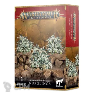 Описание картинки Набор миниатюр Warhammer Age of Sigmar Maggotkin of Nurgle Nurglings от Дауран по цене 3 500руб | Свободный Рынок Миниатюр - СРМ