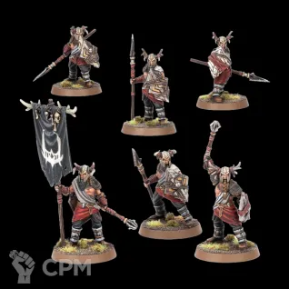 Описание картинки Warriors of Carn Dûm от Орки с наГорки по цене 900руб | Свободный Рынок Миниатюр - СРМ