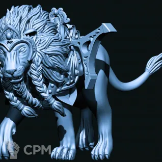 Описание картинки Lion Chariot of Chrace от Магазин Альфария по цене 900руб | Свободный Рынок Миниатюр - СРМ