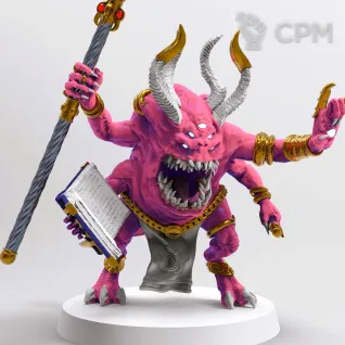 Описание картинки Changecaster, Herald of Tzeentch от Магазин Альфария по цене 180руб | Свободный Рынок Миниатюр - СРМ