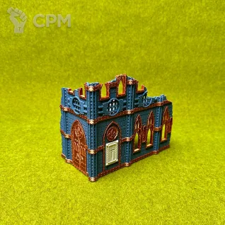 Описание картинки Террейн Battle Nun set Руина А большая 2 этажа от Миниатюры и фигурки по цене 650руб | Свободный Рынок Миниатюр - СРМ