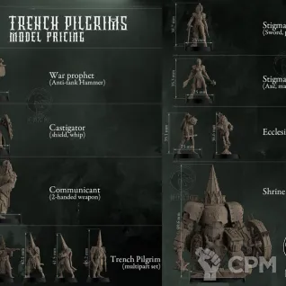 Описание картинки Trench Pilgrims от Studio Cockatoo по цене 3 905руб | Свободный Рынок Миниатюр - СРМ