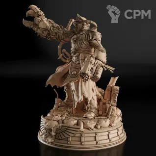 Описание картинки Commissar Sebastian Yarrick Фигурка (Warhammer) от GAS3TXD  по цене 4 600руб | Свободный Рынок Миниатюр - СРМ