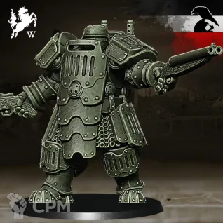 Описание картинки Germans - Heavy Infantry with 2 Boomsticks - Trench Crusade от Critical Print по цене 390руб | Свободный Рынок Миниатюр - СРМ