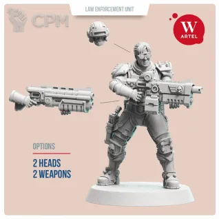 Описание картинки L.E.U. - Riot Assault Squad (Female enforcers) от Артель W по цене 2 900руб | Свободный Рынок Миниатюр - СРМ