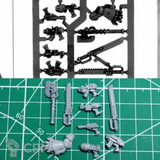 Описание картинки Space Marine Combat Sprue (1993) от Stark Foundry по цене 390руб | Свободный Рынок Миниатюр - СРМ