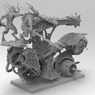 Описание картинки Skull Cannon от WastelandMiniatures по цене 1 800руб | Свободный Рынок Миниатюр - СРМ