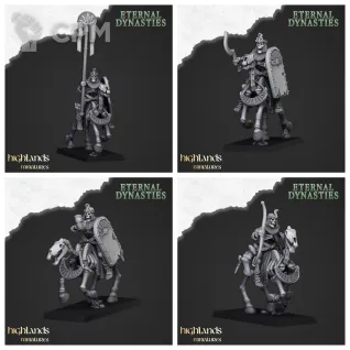 Описание картинки Ancient Skeletal Cavalry with Bows от 3DPrintClub по цене 220руб | Свободный Рынок Миниатюр - СРМ