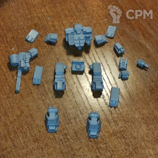 Описание картинки Атлас III AS7-D3 (100 тонн) от Dwarf Pirate Foundry по цене 350руб | Свободный Рынок Миниатюр - СРМ