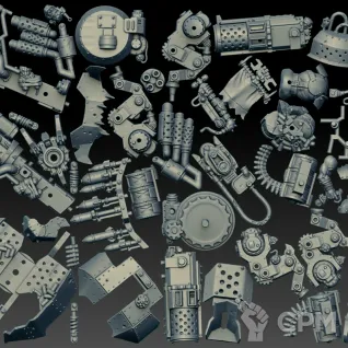 Описание картинки Big Mek Dakkarig (Scan) от AxeL's Forge по цене 2 150руб | Свободный Рынок Миниатюр - СРМ