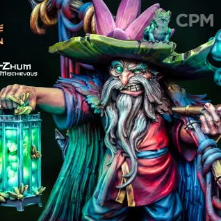 Описание картинки Master Bo Zhum the Mischievous от Manufactorum76 по цене 160руб | Свободный Рынок Миниатюр - СРМ