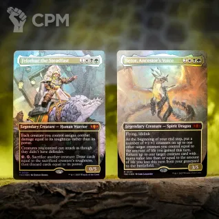 Описание картинки Колода MTG Commander - Abzan Armor Tarkir: Dragonstorm на английском языке от Дауран по цене 6 500руб | Свободный Рынок Миниатюр - СРМ
