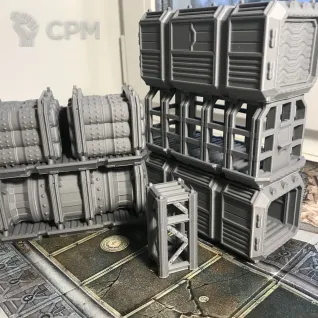 Описание картинки Альтернативные грузовые контейнеры от 3D Wargaming по цене 2 210руб | Свободный Рынок Миниатюр - СРМ