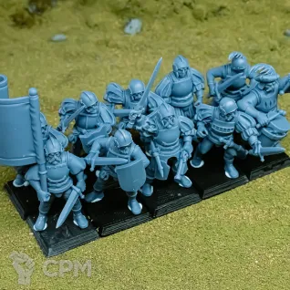 Описание картинки Cities of Sigmar - Empire Swordmen от 3Д печать миниатюр по цене 1 873руб | Свободный Рынок Миниатюр - СРМ