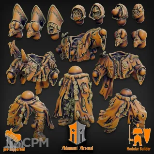 Описание картинки Кастеры Дедушки Нургла (альтернатива) от 3D Wargaming по цене 1 100руб | Свободный Рынок Миниатюр - СРМ