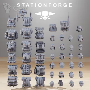 Описание картинки Skitarii Rangers от Мастерская 3D Gia по цене 2 300руб | Свободный Рынок Миниатюр - СРМ
