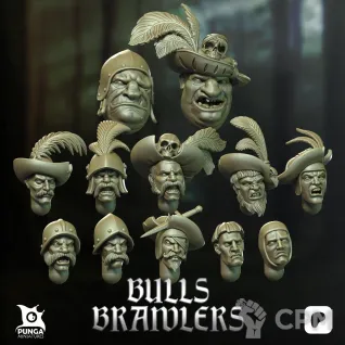 Описание картинки Bulls Brawlers от Taho_Dog по цене 2 300руб | Свободный Рынок Миниатюр - СРМ