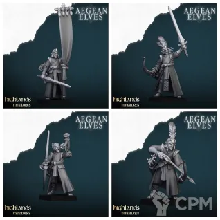 Описание картинки Aegean Elves Archers от 3DPrintClub по цене 95руб | Свободный Рынок Миниатюр - СРМ