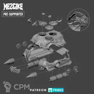 Описание картинки Sea grub carrier tank от Age of Printmar по цене 2 137руб | Свободный Рынок Миниатюр - СРМ
