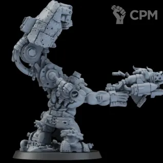 Описание картинки Orc Warboss от Мастерская террейна по цене 600руб | Свободный Рынок Миниатюр - СРМ