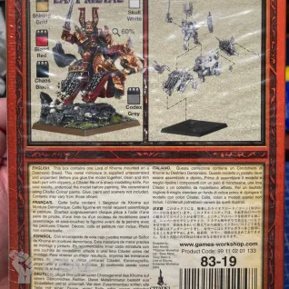 Описание картинки Chaos Lord on steed (оригинал, металл) от Mini Wargame по цене 3 950руб | Свободный Рынок Миниатюр - СРМ