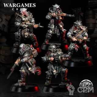 Описание картинки Hellwave Raiders от PocketSized Prints по цене 800руб | Свободный Рынок Миниатюр - СРМ