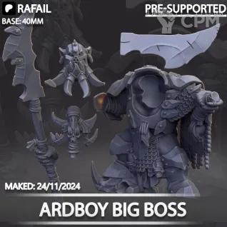 Описание картинки Ardboy Big Boss от Naggaroth Night по цене 600руб | Свободный Рынок Миниатюр - СРМ