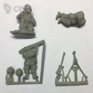 Описание картинки  US Airborne (D-Day) Medium Machine Gun Teams от  по цене 600руб | Свободный Рынок Миниатюр - СРМ