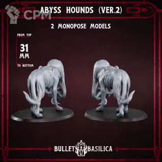 Описание картинки Abyss Hounds от Manufactorum76 по цене 400руб | Свободный Рынок Миниатюр - СРМ