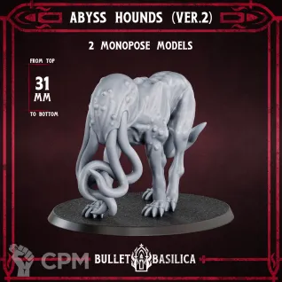 Описание картинки Abyss Hounds от Manufactorum76 по цене 400руб | Свободный Рынок Миниатюр - СРМ