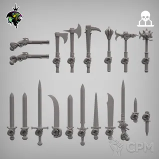 Описание картинки Большая банда для Мордхейма от 3D Wargaming по цене 3 000руб | Свободный Рынок Миниатюр - СРМ