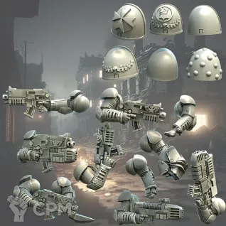 Описание картинки Imperial Fists / Black Templers Devastator Squad от MrMetalHorror по цене 500руб | Свободный Рынок Миниатюр - СРМ