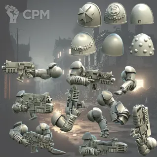 Описание картинки Imperial Fists/ Black Templers Tactical Squad от MrMetalHorror по цене 1 000руб | Свободный Рынок Миниатюр - СРМ