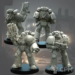 Описание картинки Imperial Fists/ Black Templers Tactical Squad от MrMetalHorror по цене 1 000руб | Свободный Рынок Миниатюр - СРМ