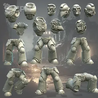 Описание картинки Imperial Fists/ Black Templers Tactical Squad от MrMetalHorror по цене 1 000руб | Свободный Рынок Миниатюр - СРМ