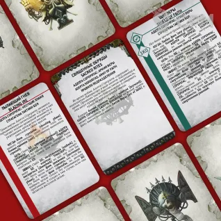 Описание картинки Adepta Sororitas Datacards 10th (на русском) от GnomeCone по цене 1 580руб | Свободный Рынок Миниатюр - СРМ