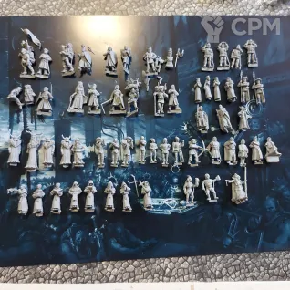 Описание картинки Комплект миниатюр по культовой пародии &quot;Монти пайтон и священный грааль&quot;, 58 мин от V130177@mail.ru по цене 6 100руб | Свободный Рынок Миниатюр - СРМ