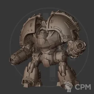 Описание картинки Saturnine dreadnought от 3D Wargaming по цене 2 700руб | Свободный Рынок Миниатюр - СРМ