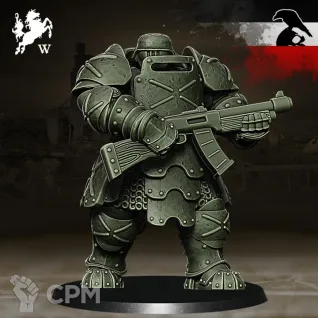 Описание картинки Germans - Heavy Infantry with Heavy Shotgun - Trench Crusade от Critical Print по цене 390руб | Свободный Рынок Миниатюр - СРМ