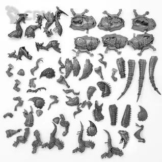 Описание картинки Aggradon Lancers bodies от LooneShroomFoundry по цене 1 550руб | Свободный Рынок Миниатюр - СРМ