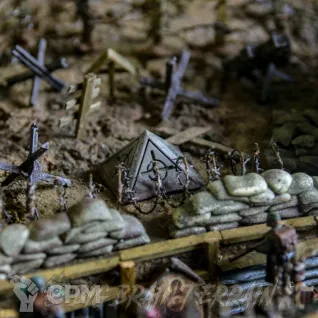 Описание картинки 4 "зуба дракона" ✠ Силы Церкви ✠ TRENCH CRUSADE от Big Brain Terrain по цене 450руб | Свободный Рынок Миниатюр - СРМ
