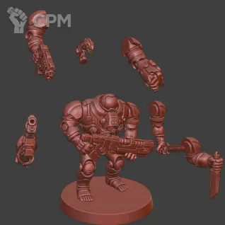 Описание картинки Ironkin Steeljacks 3шт от Knight of Light по цене 900руб | Свободный Рынок Миниатюр - СРМ