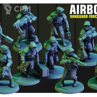 Описание картинки Airborne Vanguard Force от Печатный подвальчик по цене 700руб | Свободный Рынок Миниатюр - СРМ
