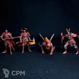 Описание картинки Court of the Seven Headed Serpent + Reinforcements от Maeglin по цене 9 666руб | Свободный Рынок Миниатюр - СРМ