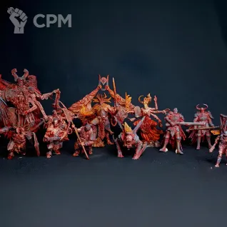 Описание картинки Court of the Seven Headed Serpent + Reinforcements от Maeglin по цене 9 666руб | Свободный Рынок Миниатюр - СРМ